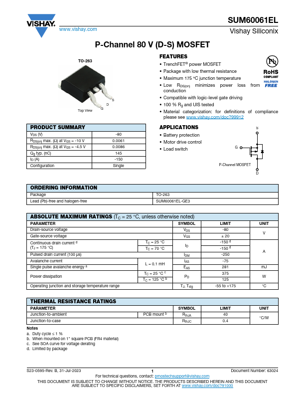 SUM60061EL