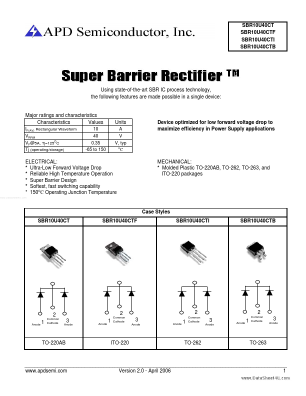 SBR10U40CTB