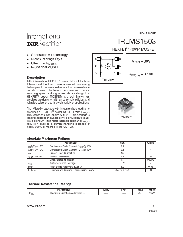 IRLMS1503