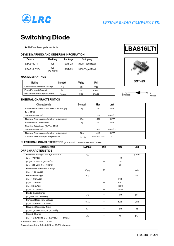 LBAS16LT1