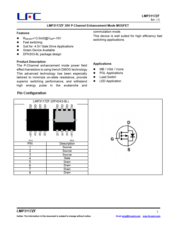 LMP3117ZF Datasheet Preview