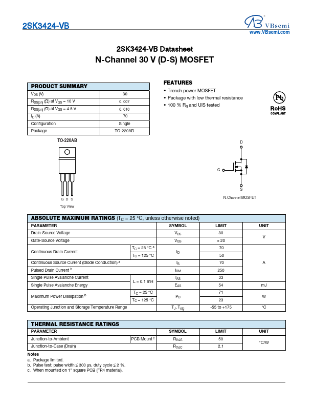 2SK3424 Datasheet Preview