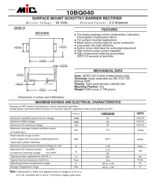 10BQ040 Datasheet Preview