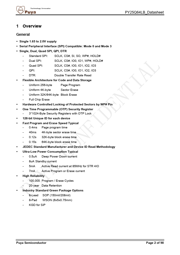 PY25Q64LB page 2 preview