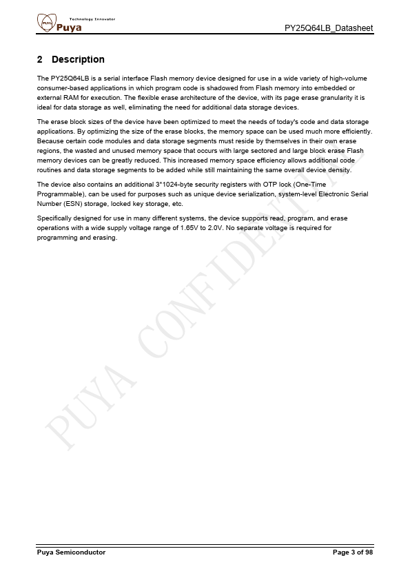 PY25Q64LB page 3 preview
