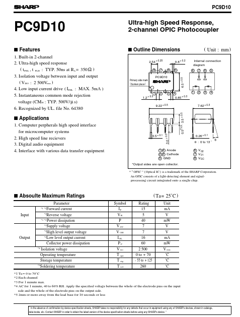 PC9D10 Datasheet Preview
