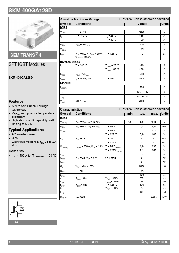 SKM400GA128D