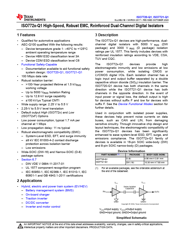 ISO7720-Q1