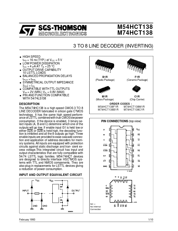 M74HCT138