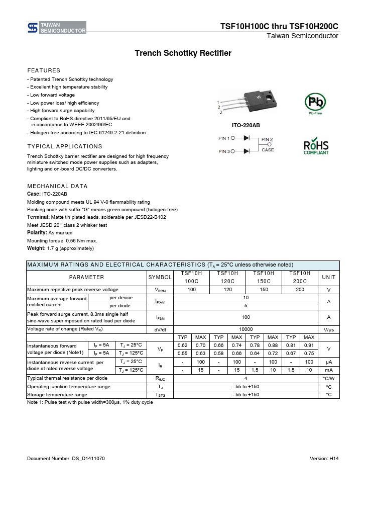 TSF10H120C