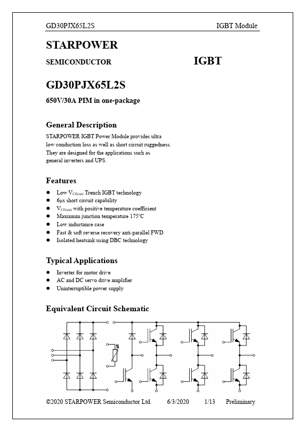 GD30PJX65L2S Datasheet Preview