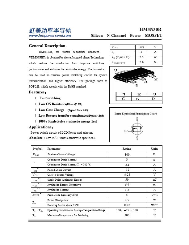 HM3N30R Datasheet Preview