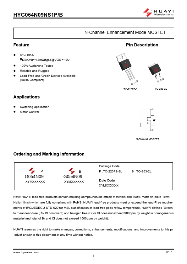 HYG054N09NS1B Datasheet Preview