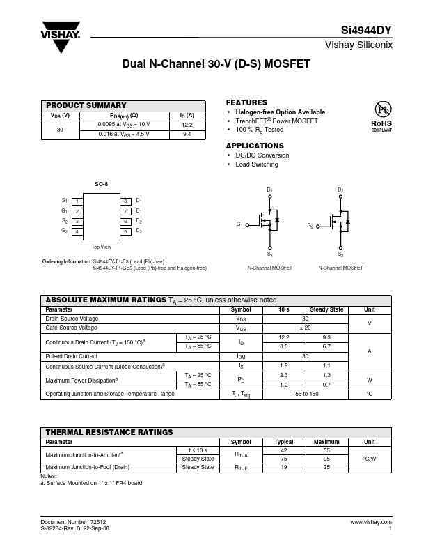 SI4944DY