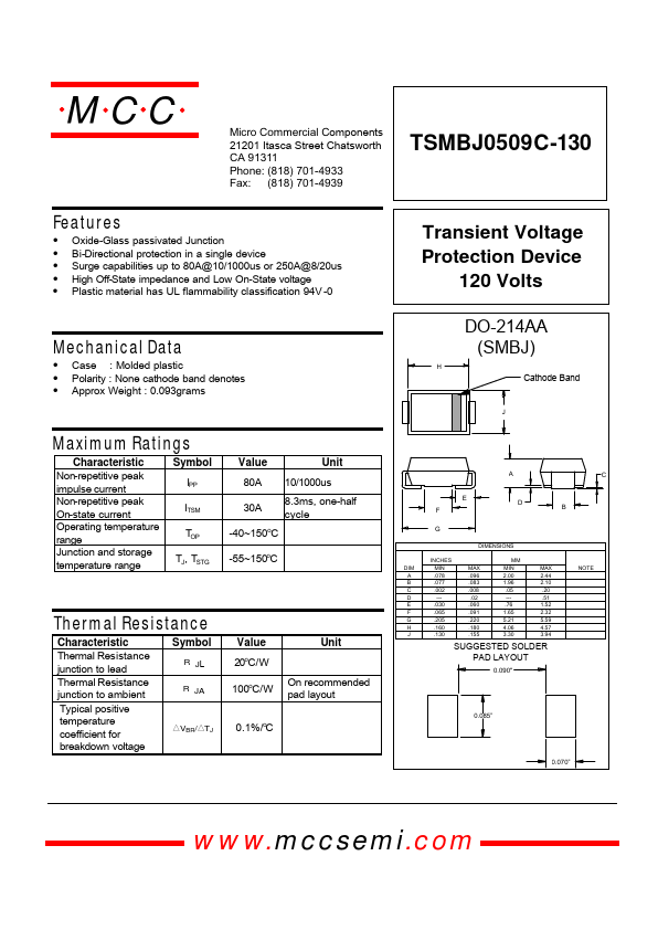 TSMBJ0509C-130