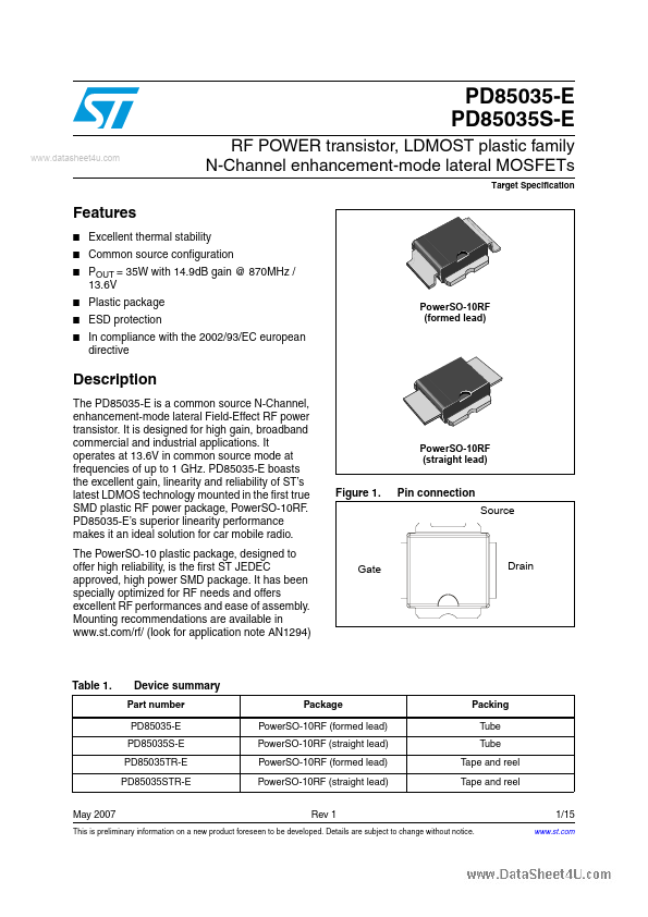 PD85035S-E