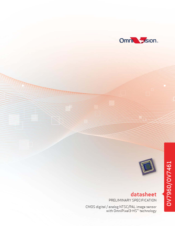 OV7960 datasheet page 1 preview