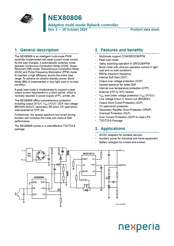 NEX80806DA Datasheet Preview