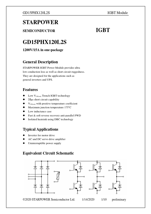 GD15PHX120L2S Datasheet Preview