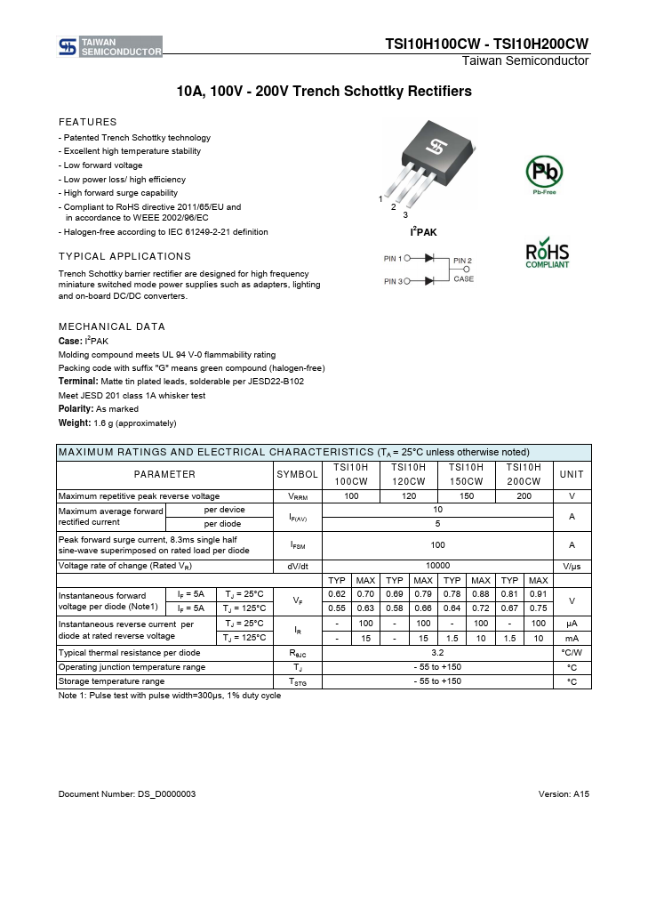 TSI10H150CW