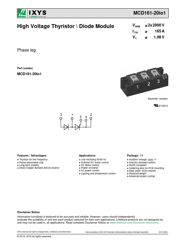 MCD161-20io1 Datasheet Preview