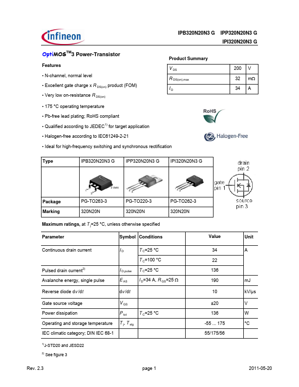 IPP320N20N3