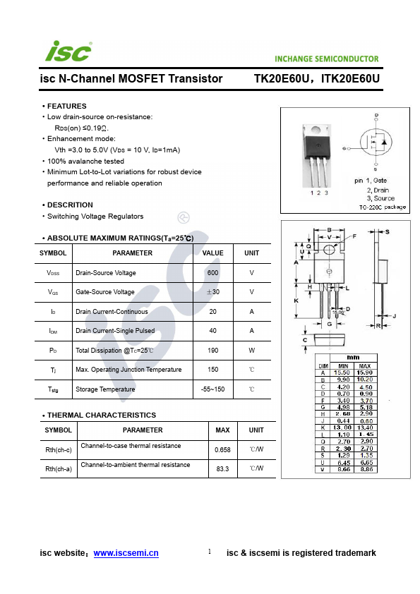 TK20E60U