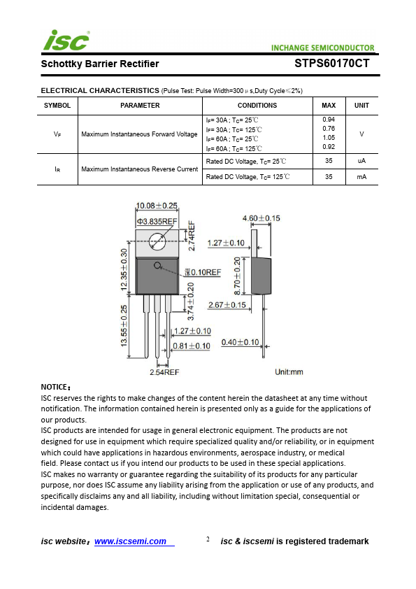 STPS60170CT