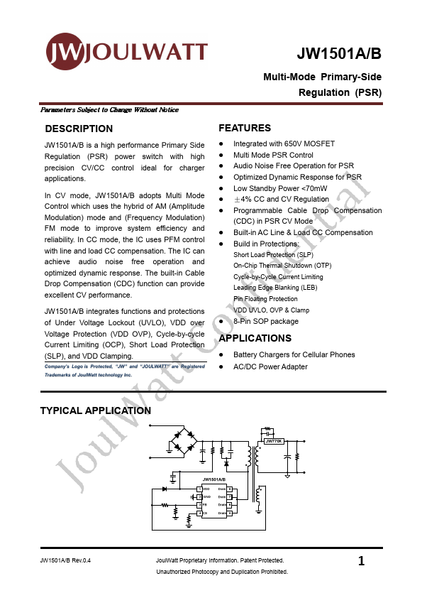 JW1501A