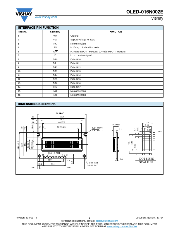 OLED-016N002E