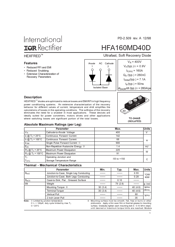 HFA160MD40D