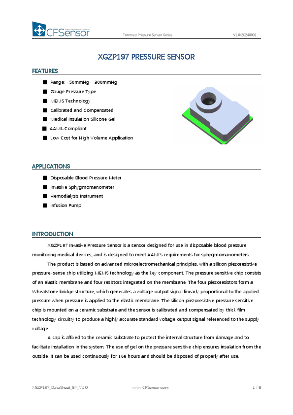 XGZP197 Datasheet Preview