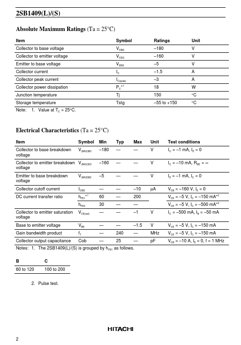 2SB1409L