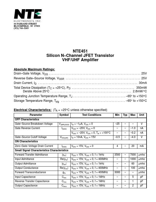 NTE451