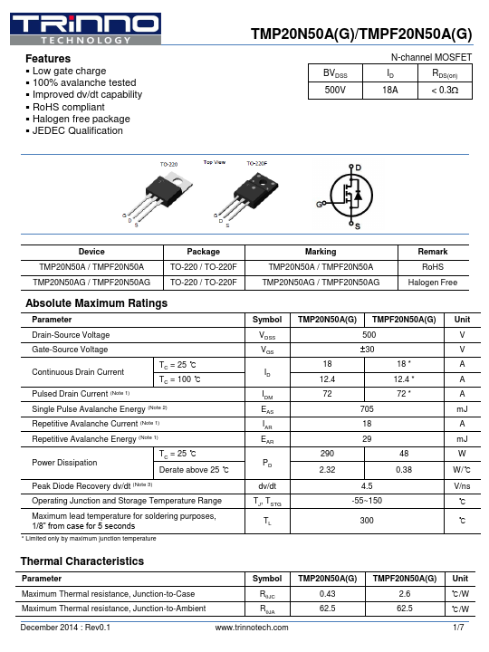 TMPF20N50AG