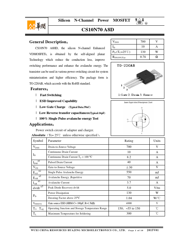 CS10N70A8D