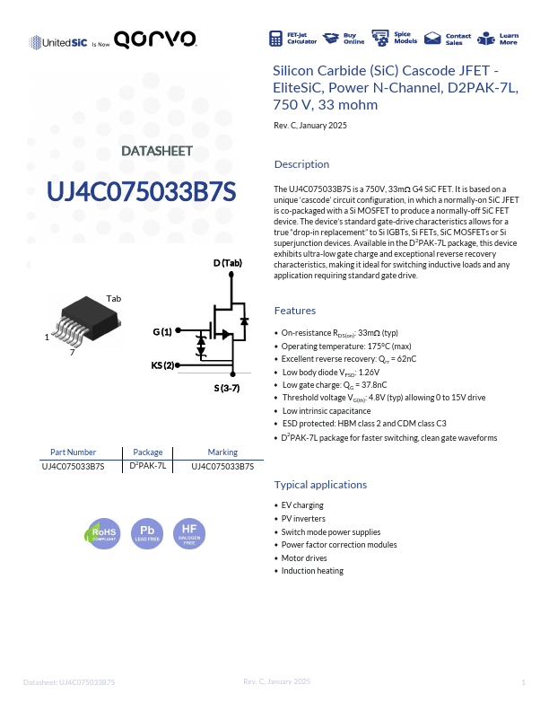 UJ4C075033B7S Datasheet Preview
