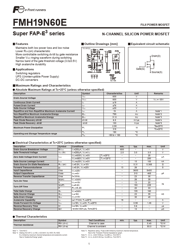 FMH19N60E