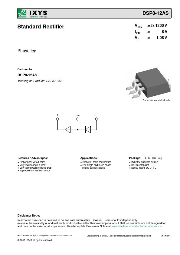 DSP8-12AS Datasheet Preview