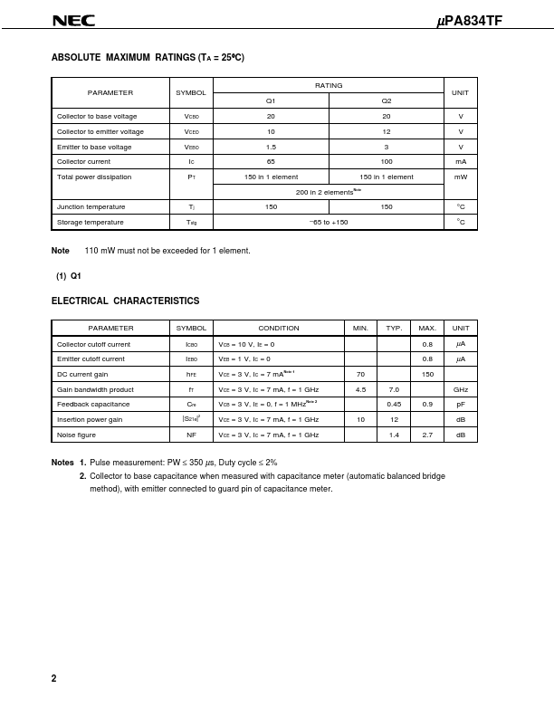 UPA834TF