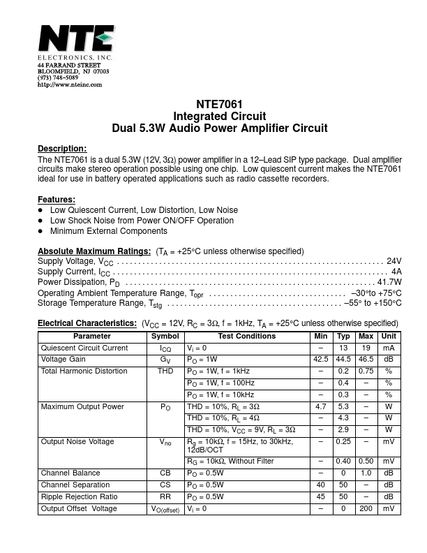 NTE7061