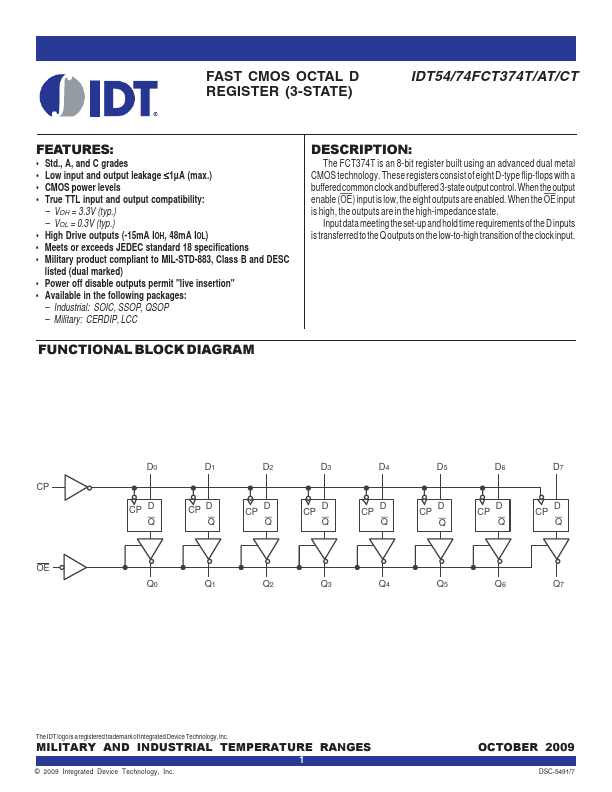 IDT74FCT374T