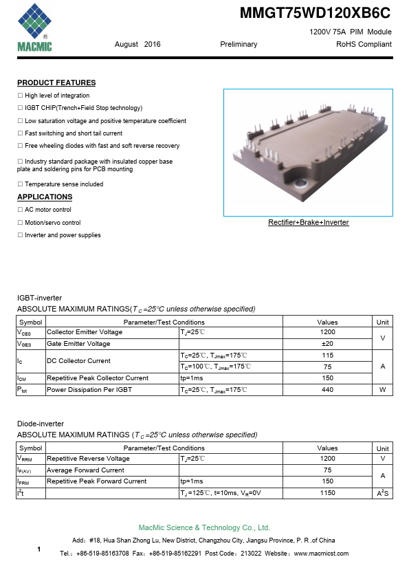 MMGT75WD120XB6C