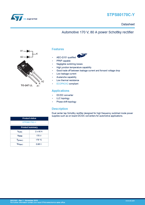 STPS80170C-T