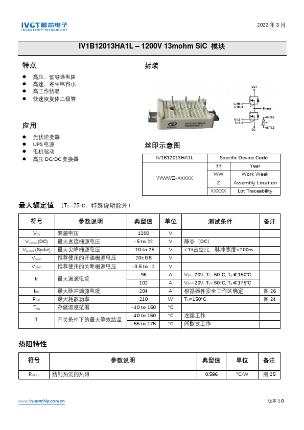 IV1B12013HA1L Datasheet Preview