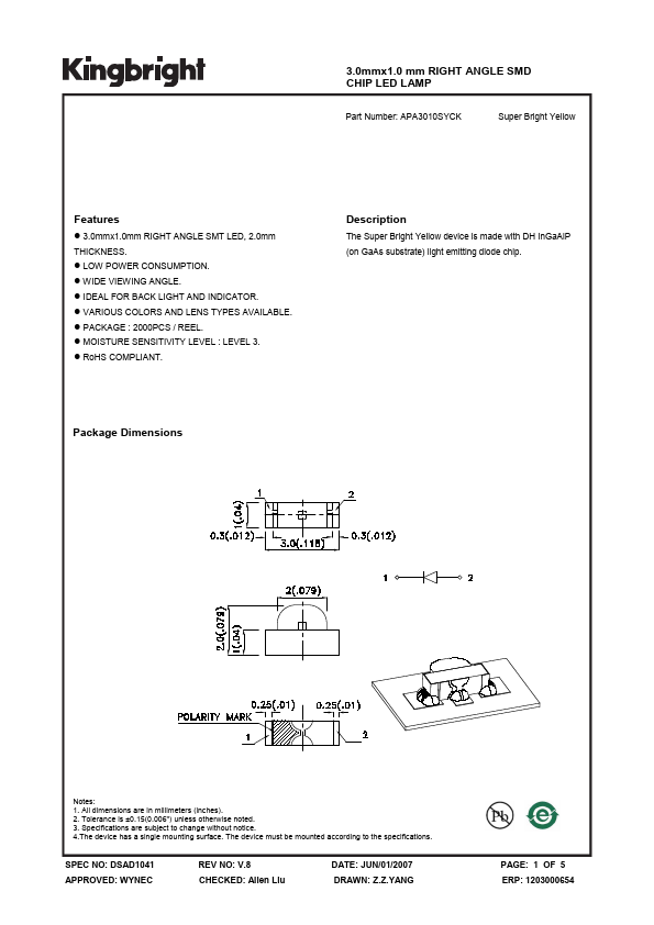 APA3010SYCK