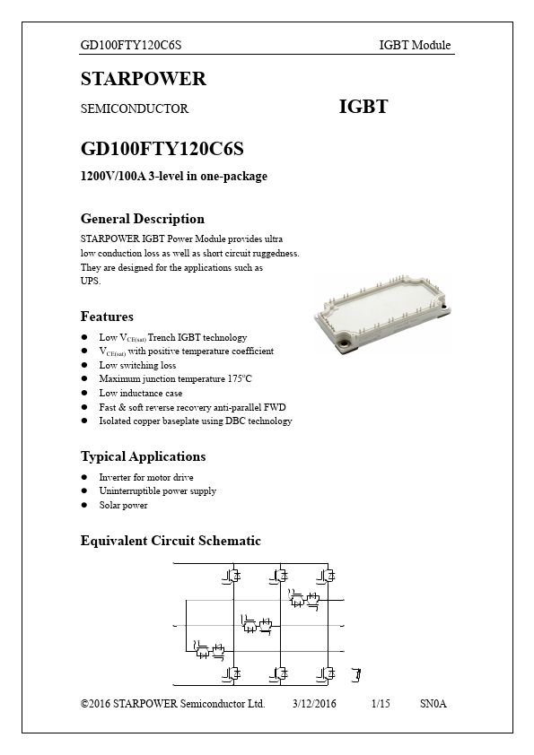 GD100FTY120C6S Datasheet Preview