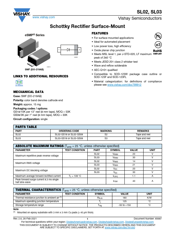 SL02 Datasheet Preview