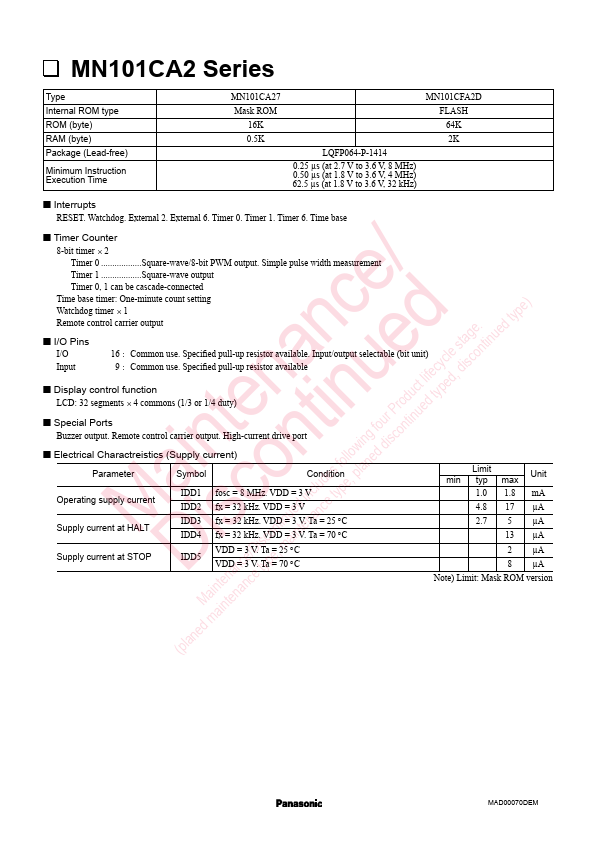 MN101CFA2D