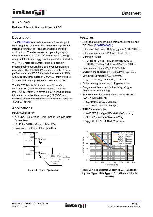 ISL75054M Datasheet Preview